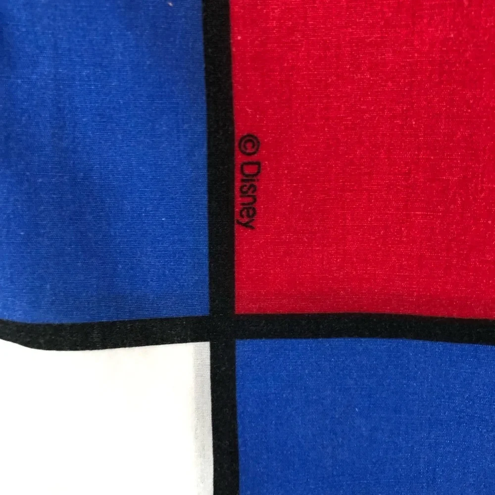 Vintage Mickey Mouse Standard Size Pillowcase red blue